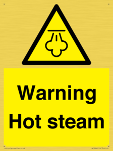 Warning Hot steam